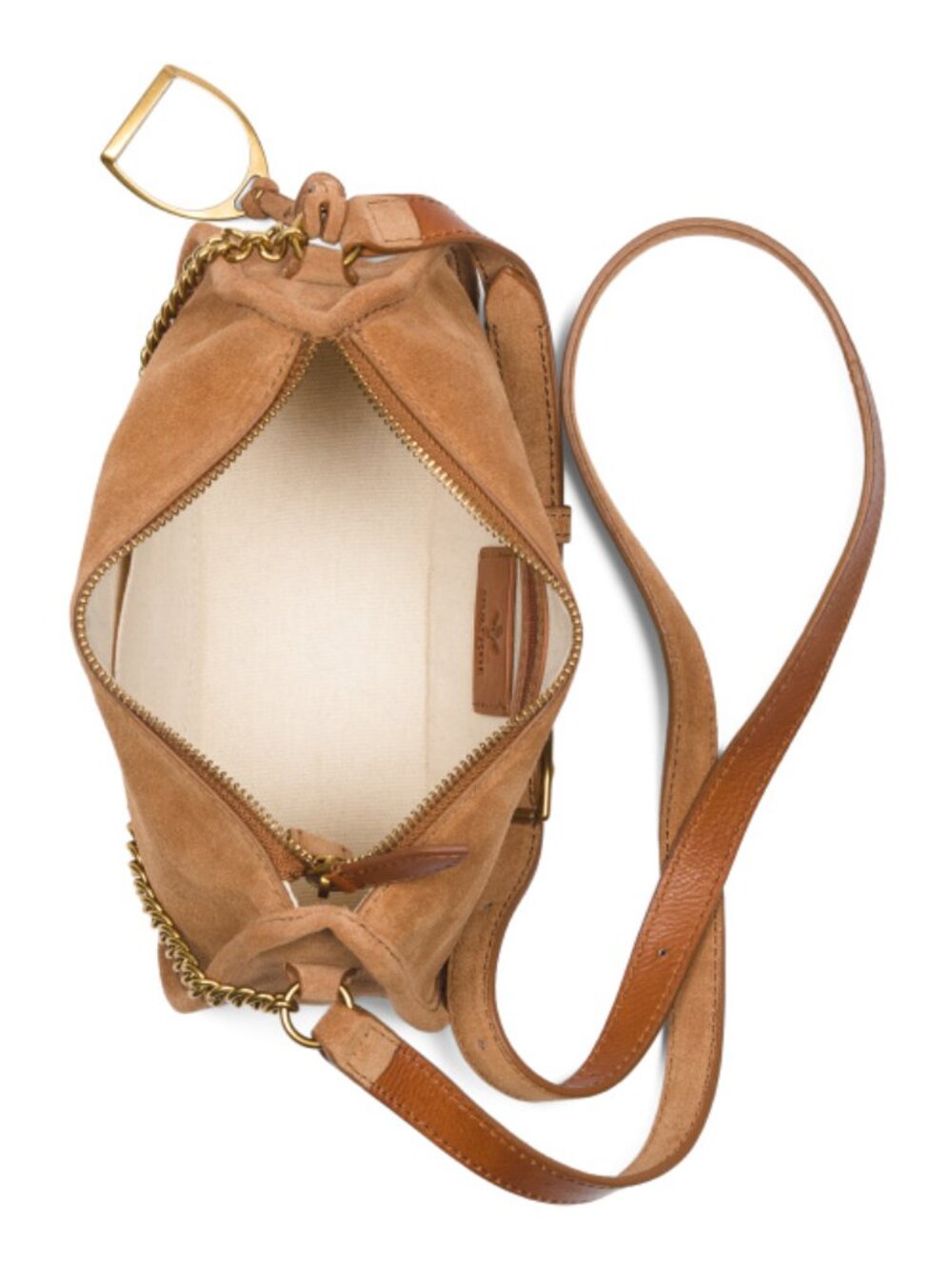 MARGOT BLACK LABEL Suede Katie Crossbody With Leather Trim And Adjustable Strap - Picture 2 of 5